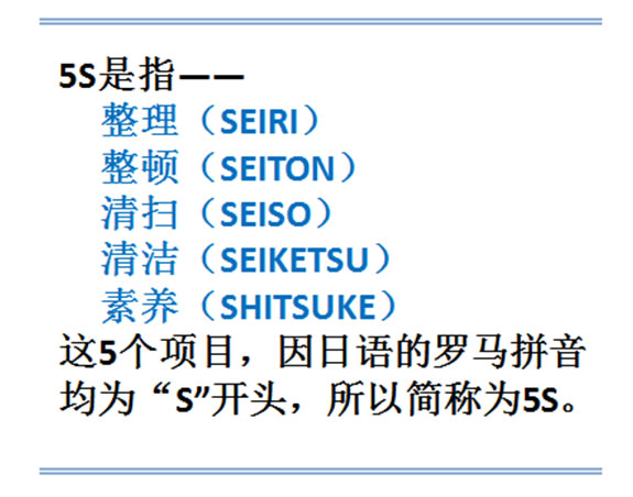 搏達(dá)5S培訓(xùn)